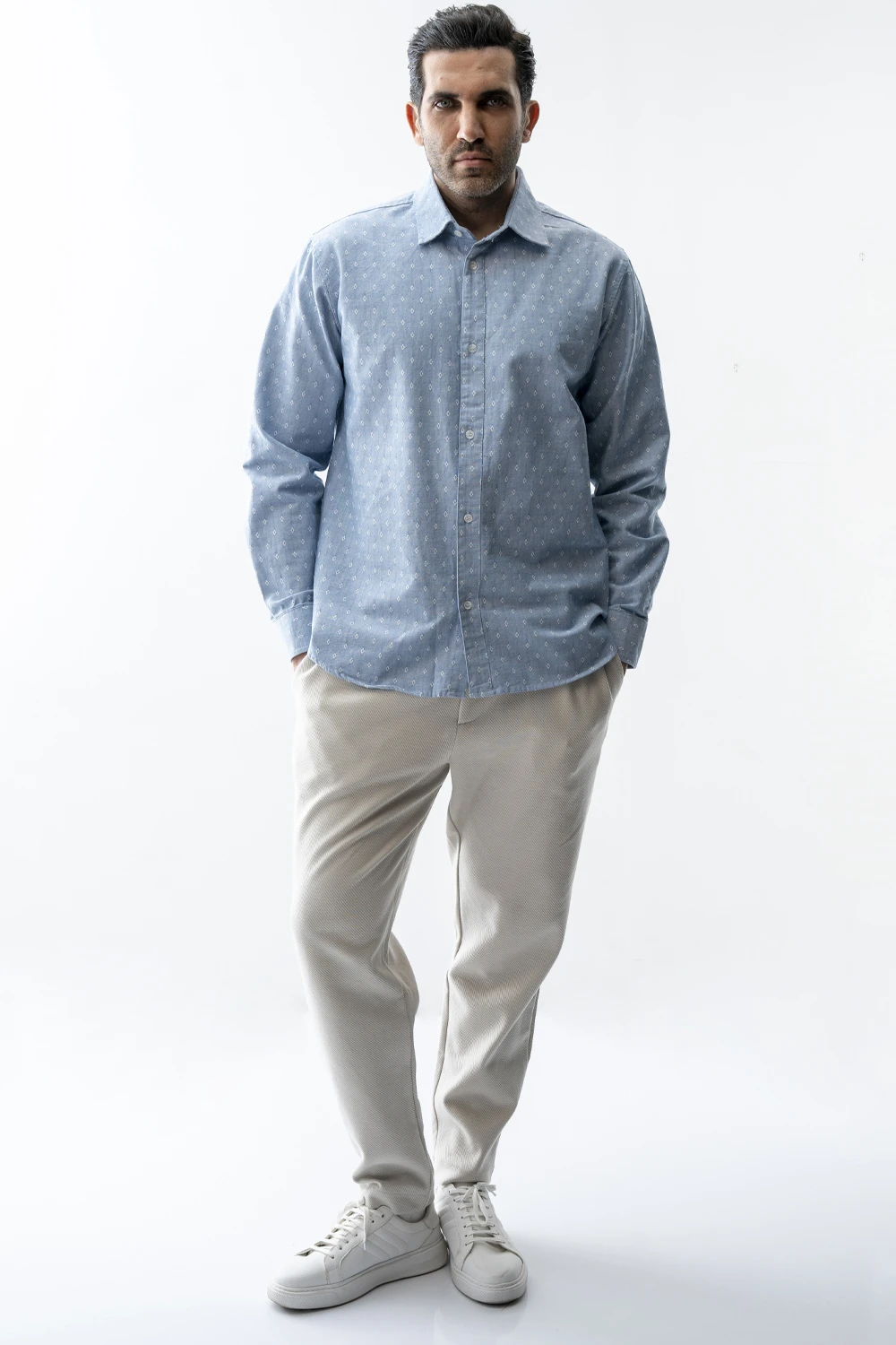 پیراهن ژاکارد رگولار مردانه