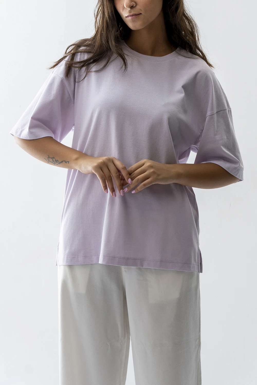 تیشرت ریلکس فیت چاکدار زنانه