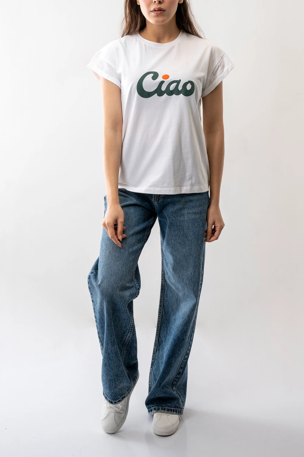 تیشرت چاپی بیسیک زنانه